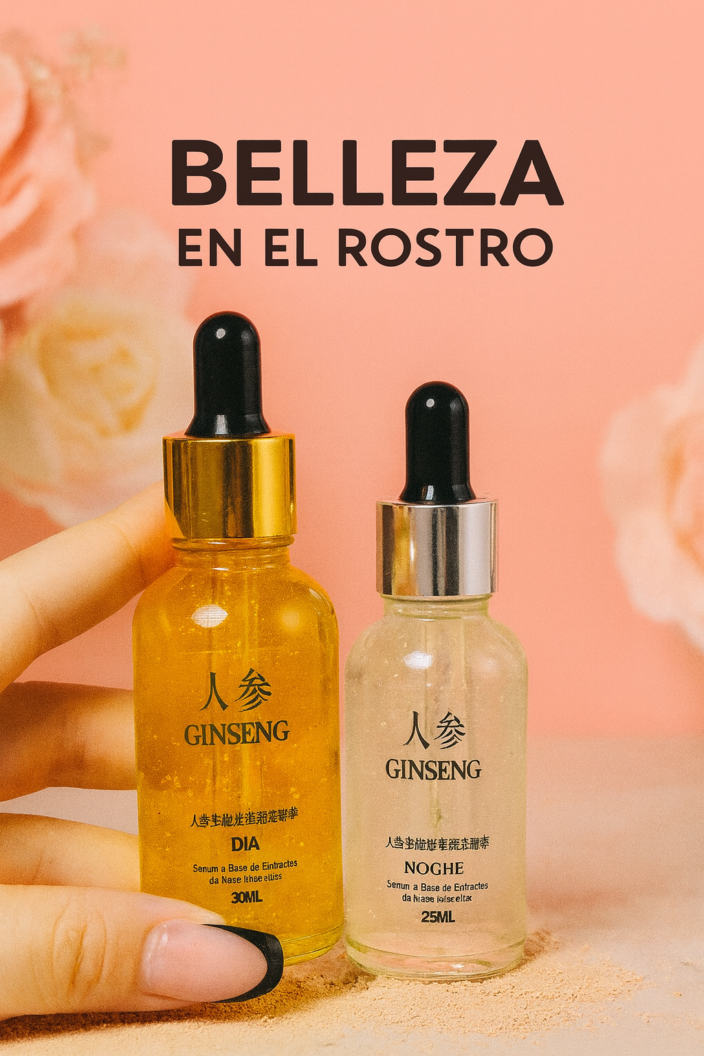 💫💧Sérum Facial Ginseng 24K Día y Noche💫💧🌟