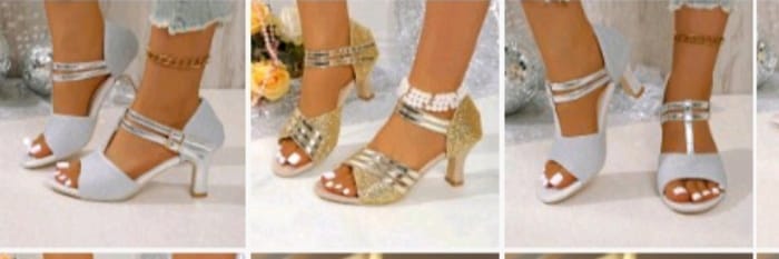 👑 👠SANDALIAS TACON BAJO ELEGANTES👠👑