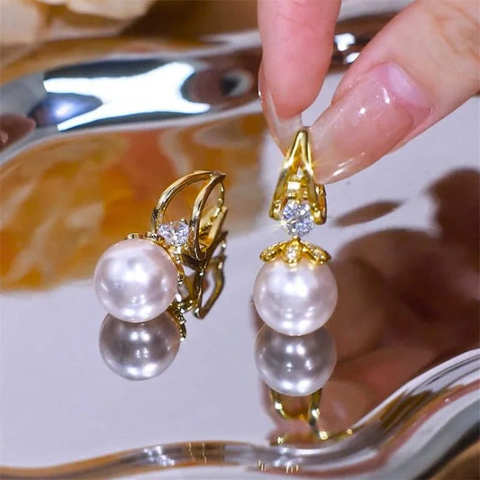 💎✨ARETES ELEGANTES CON BAÑO DE ORO Y PIEDRAS PRECIOSAS💎✨