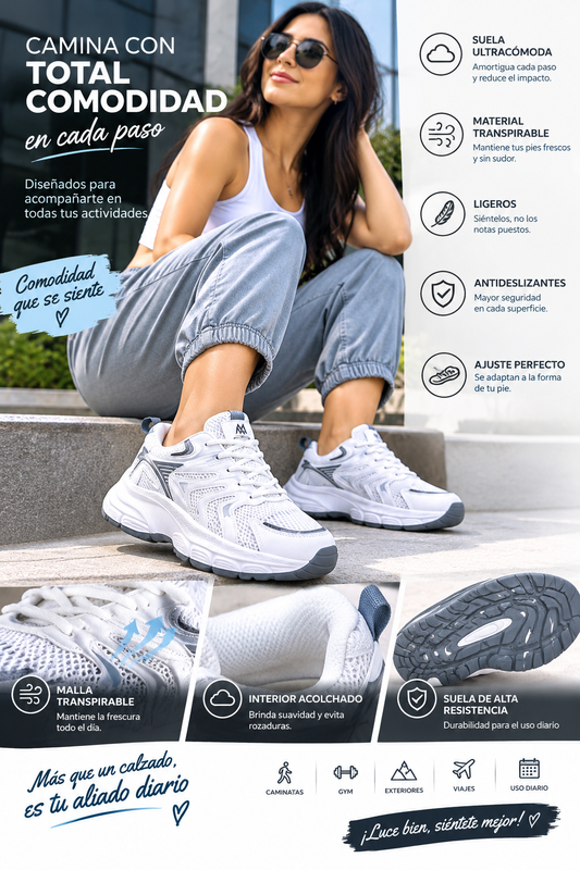 ✨👟 Camina con estilo. Siente la comodidad en cada paso.👟 ✨