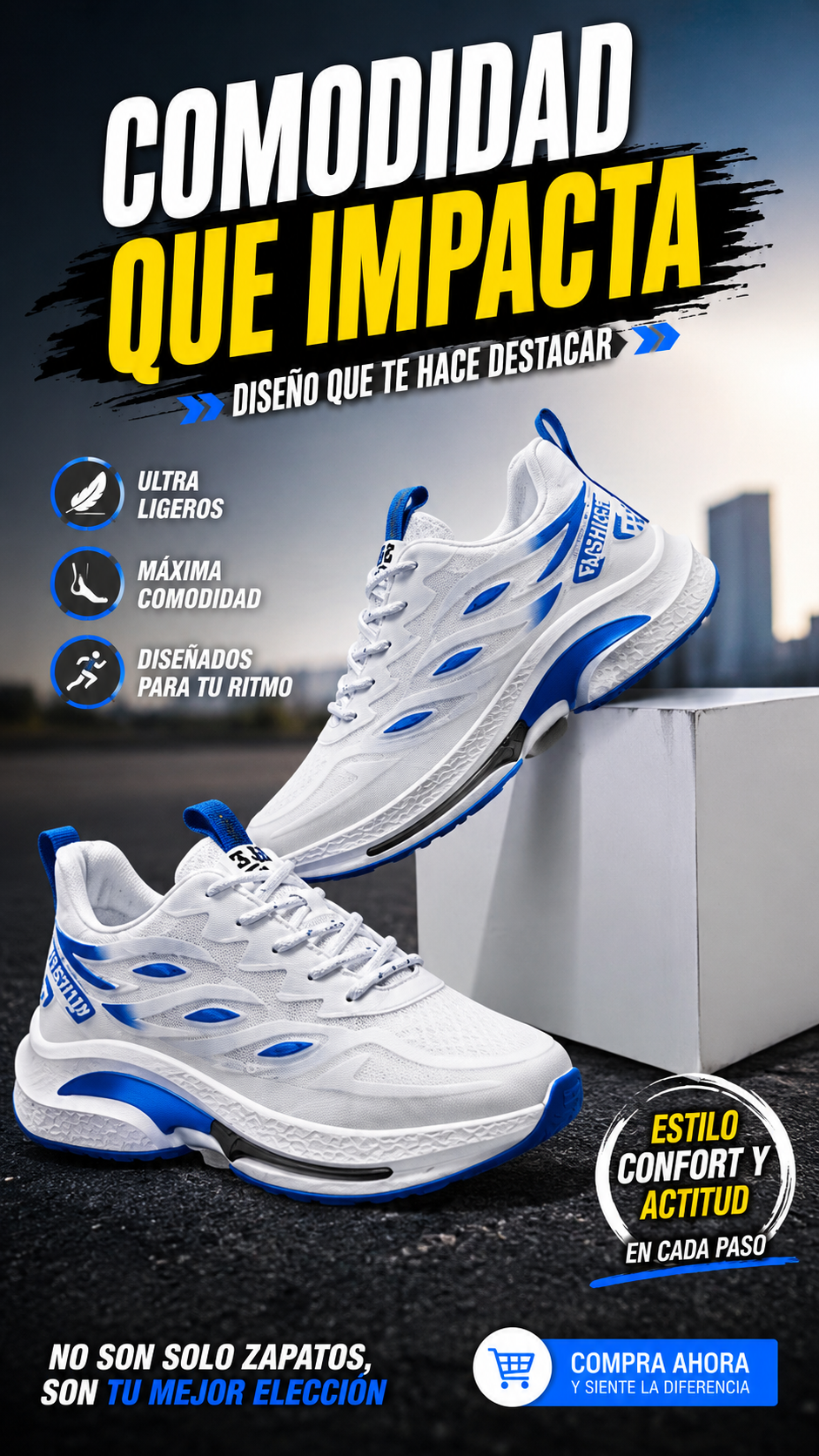 🔥👟 Camina con Elegancia 🔥👣 Tenis Unisex de Alta Calidad🔥👟