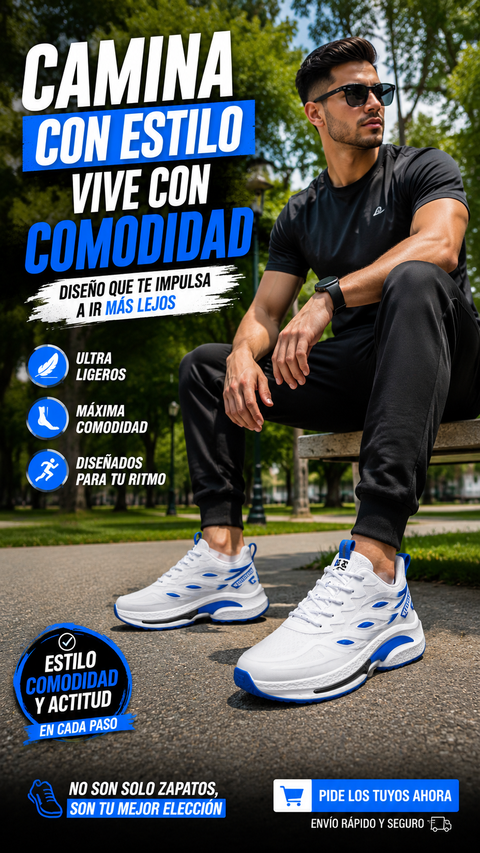 🔥👟 Camina con Elegancia 🔥👣 Tenis Unisex de Alta Calidad🔥👟