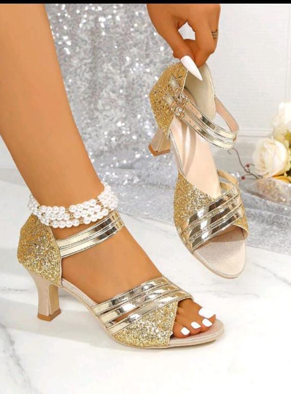 👑 👠SANDALIAS TACON BAJO ELEGANTES👠👑