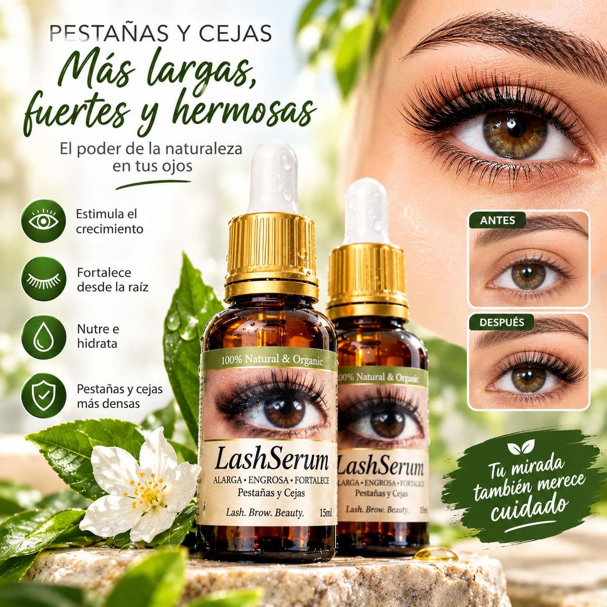 👁️✨Sérum Fortalecedor para Pestañas Más Largas, Densas y Definidas👁️✨