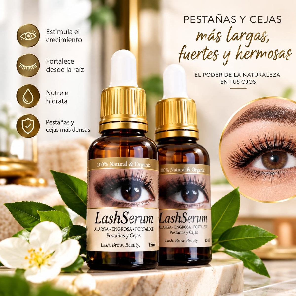 👁️✨Sérum Fortalecedor para Pestañas Más Largas, Densas y Definidas👁️✨