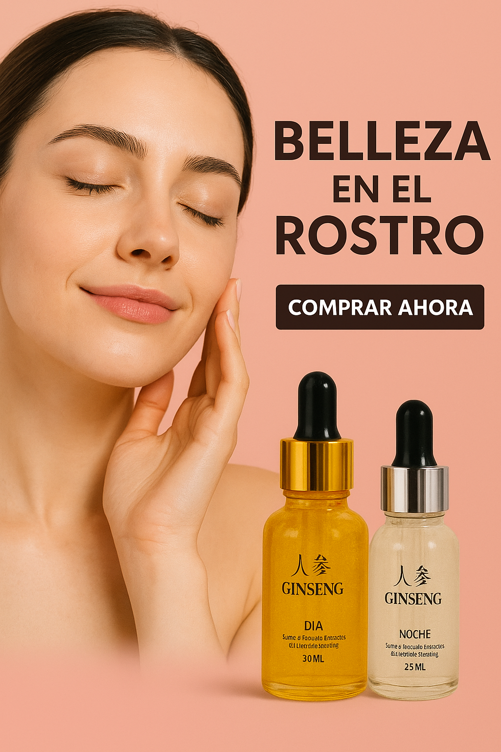 💫💧Sérum Facial Ginseng 24K Día y Noche💫💧🌟