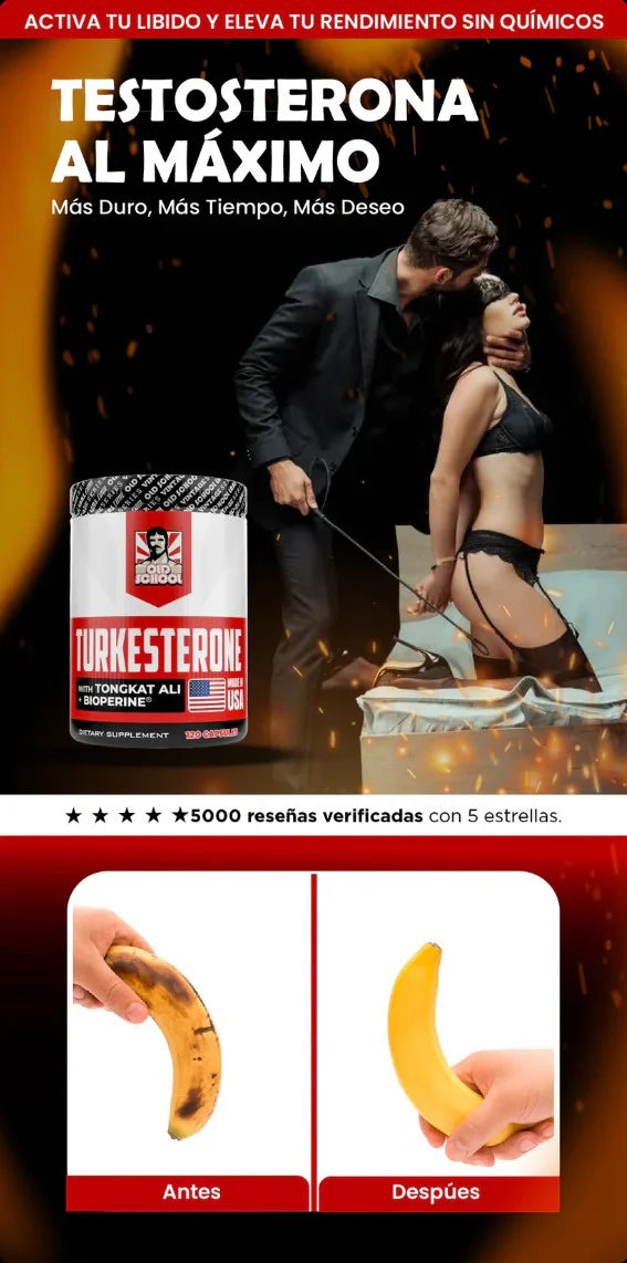 🦬Old School Labs Turkesterona Con Tongkat Ali Para Fuerza y Rendimiento 🦬- 120 Cápsulas